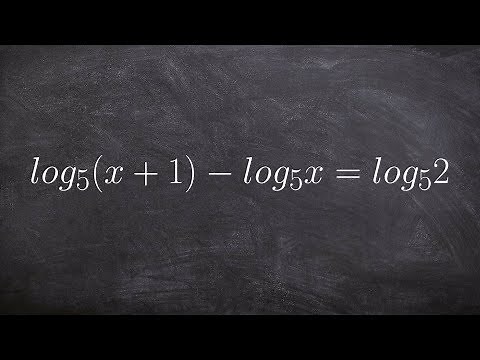 Using one to one property to solve logarithmic equation