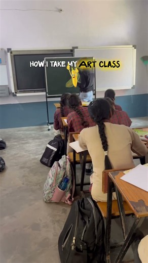 Hyperrealistic Banana Drawing with Soft Pastels | Class 8 Art Class | Teacher Demo 🍌🎨