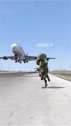 Alien Vs Boeing747 || Who Will Win? #gta5 #gaming #airplane #alien