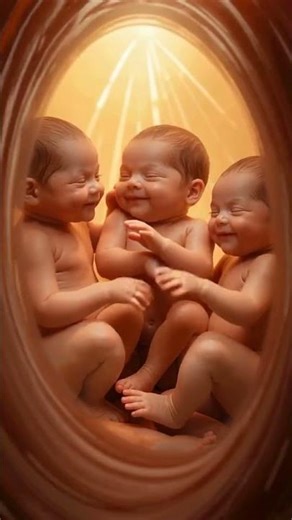 🌸 Precious Newborn Triplet Angels | Triple Happiness 🌸 #cutebaby #threebaby #shorts