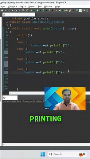 Switch Case In 50 Seconds | Java Programming for Automation Testing #shorts #automationtesting