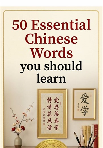 50 Essential Basic Chinese Vocabulary You Should Know