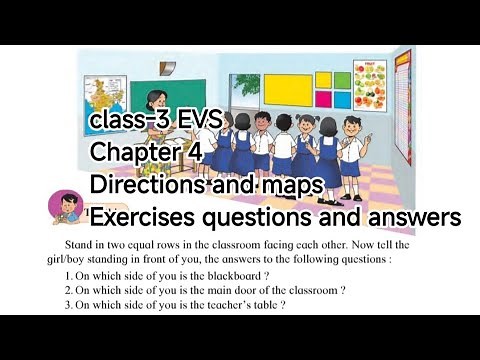 Class 3 EVS Chapter 4 | Directions and Maps | Hindi Explanation with questions and answers