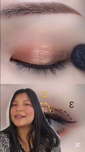 How to combine eyeshadows with only 3 colors step by step #makeup #tricks #tips