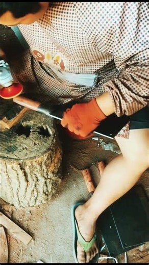 Preparing the Beast Cleaver#tophandle#topquality#topblade#handmade#knifeshorts#knifeskills#tranding