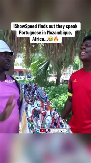 IShowSpeed finds out they speak Portuguese in Mozambique, Africa…😭🔥 | Daily Clips | #ishowspeed #fyp #africa