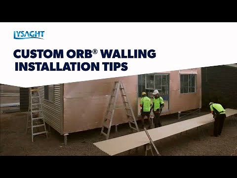 Using LYSAGHT CUSTOM ORB® as a wall cladding