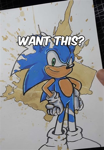 Don’t know how to draw? I got ya!! 😉 #sonic #drawing #tutorial