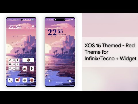 Tema "XOS 15 Themed - RED" untuk Infinix/Tecno + Widget
