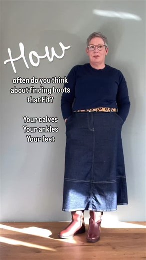 Truly… every day, every fall, every winter — I used to dream about finding tall boots that actually fit. 🍂👢 I thought about the zips that wouldn’t close, the pairs I couldn’t fasten, the ones that broke mid-try-on. The embarrassment. The stares. The quiet comments from staff when I couldn’t make them fit. Boots where the calf was almost right, but the ankle too small… or the footbed far too narrow for my small, very wide feet. Then one day, nearly 20 years ago, I found a simple pair— and every