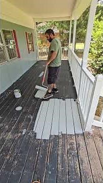 how to paint deck boards gray #diy #home #howto #painting #paint