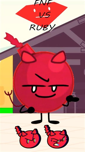 Bomby (Devil) in Boom Boom Boom | Friday Night Funkin' VS Ruby From BFDI | Halloween #bfdi #tpot