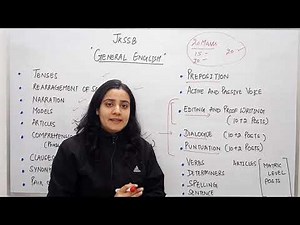 GENERAL ENGLISH FOR JKSSB EXAMS II JKSSB ONLINE BATCHES II