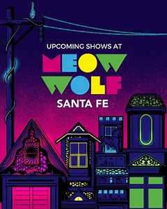 ☝️ May is the month to see a show at Meow Wolf Santa Fe! Here’s who’s coming: 🪩 May 16 – Ruston Kelly w/ Richy Mitch and the Coal Miners |18 | meow.wf/3AOkeV6 🪩 May 17 – Yoke Lore w/ Runner |All Ages| meow.wf/3NwJ57A 🪩 May 18 – Bedtime Stories: Rhinestone Prom |21 | meow.wf/3TSvQPx 🪩 May 19 – Amtrac w/ Davy Jones, & Joey Fettuccine |18 | meow.wf/3AHmgqc 🪩 May 22 –Transviolet w/ Jagwar Twin |18 | meow.wf/3AHf919 -- meow.wf/santafeshows | Meow Wolf Santa Fe