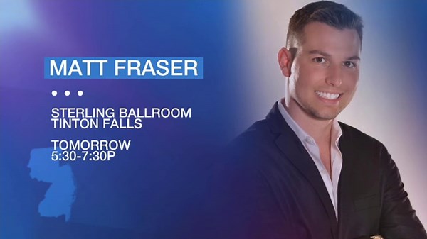 Matt Fraser performs live psychic reading in New Jersey