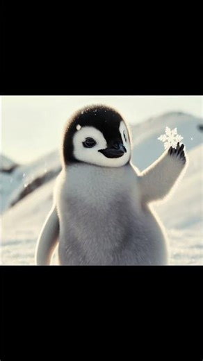 Adorable little baby penguin #babypenguin #cartoon #kids #madeforkids #usashorts #thepenguintoons