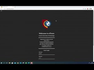 Sign into eThuto: Guest