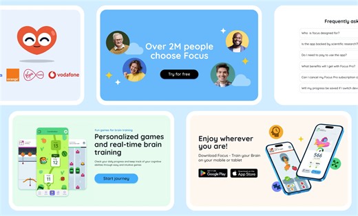 Focus Website design - Homepage Design