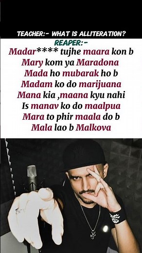 Alliteration Rap| Alankaar #skill #dhh #undergroundhiphop #short #rapshort #educational #lyrical #og
