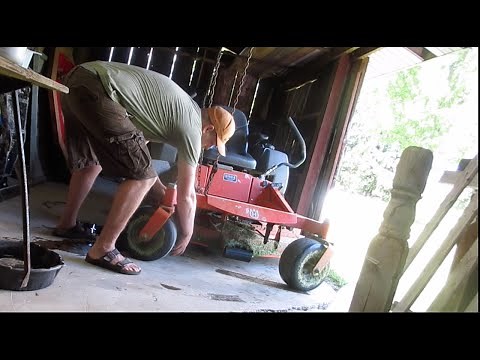 Clean Out Mower Deck - Easiest Way I Do It