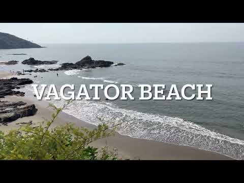 Vagator Beach Goa 🇮🇳 | Hilltop to Beach View | Cleanest & Most Scenic Beach in North Goa