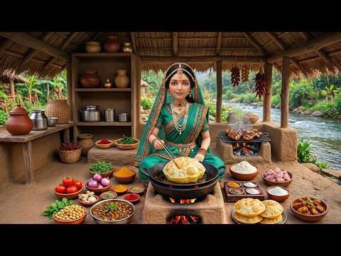 🌿🍛 Miniature Doll Tikka Masala, Rice & Naan Cooking ASMR - Indian Village Tiny Kitchen Story