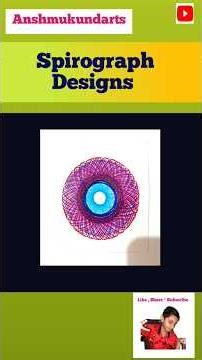 How To Make Spirograph Designs || Spirograph Design Draw Kare Pen Se 23😍 #shorts #ytshorts