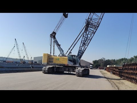 crawler crane #youtube #crane #craneoperator #metal #pipe #ofwlife