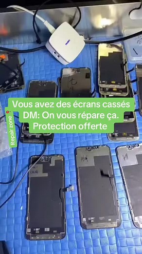 Réparation d'écrans fissurés à Dakar