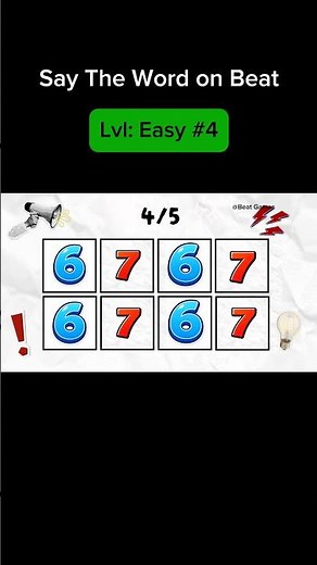 Say The Word on Beat. #game #shorts