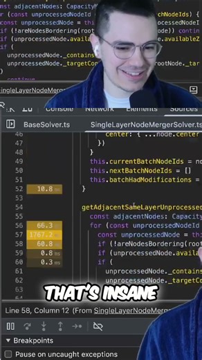 Javascript has world-class profiling tools builtin with zero effort