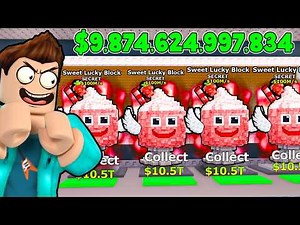 0 TO 100 TRILLION DESSERT ONLY SWEET LUCKY BLOCK RACE CHALLENGE IN STEAL A BRAINROT !!