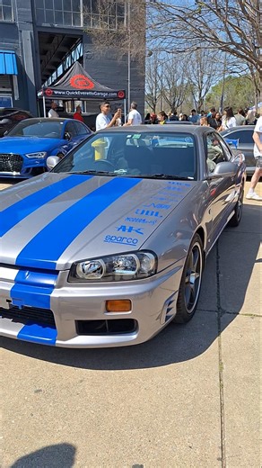 Is...that.....Nissan R34 Skyline 2 fast 2 furious tribute car! #nissanskyline #skylinegtr