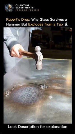 Rupert's Drop 🔬 #physics #experiment #science #education #usa