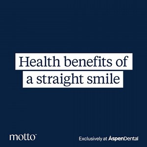 Aspen Dental doctors know that having a straighter smile boosts self-confidence. Still, there are also many physical health benefits to Motto Aligners, like reducing jaw pain from teeth grinding. Straighter teeth aren't only about looking good. It's about feeling good; on World Oral Health Day and every day! | Aspen Dental