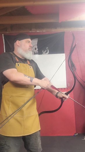 The new Poly-Resin Assassin bows are running AMAZINGLY well so far! Had some issues with the older models which led to me pulling them from production I revamped the treatment process on them and we have reached the SWEET SPOT on the design! Fast, durable, resistant to most anything.....I'm very pleased! #odinsonarchery #archery #thumbdraw #traditionalarchery | Odinson Archery