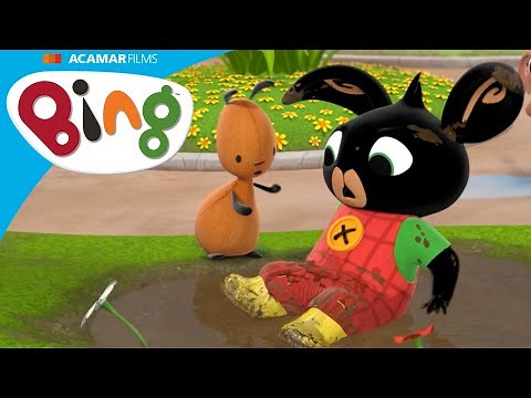 Bing et Sula s'éclaboussent dans les flaques d'eau du parc! | Bing Français