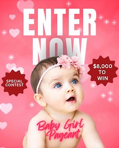 It's your daughter time to shine ⭐ Enter the cutest baby girl photo contest and win up to $5,000! | Little Miss Beauty USA | Facebook