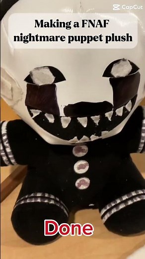 Making a FNAF nightmare puppet plush￼