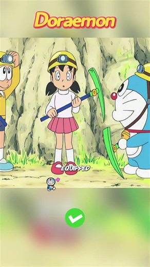 Doraemon digs up all kinds of fruits in the mine! #anime