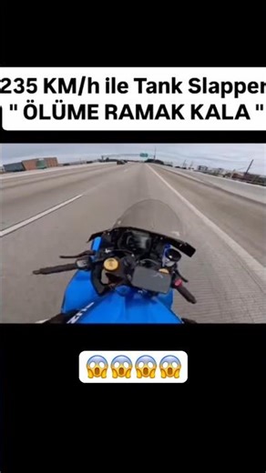 235 Kmh ile tank slapper 😱😱