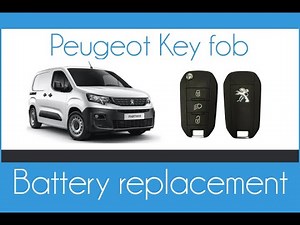 Peugeot Partner key fob battery replacement