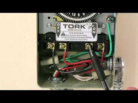 Wiring a Tork 1104 for 240 volts