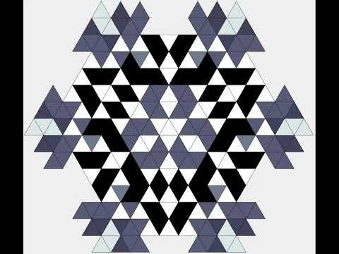Sum of Neighbours Cellular Automaton on a Grid of Triangles
