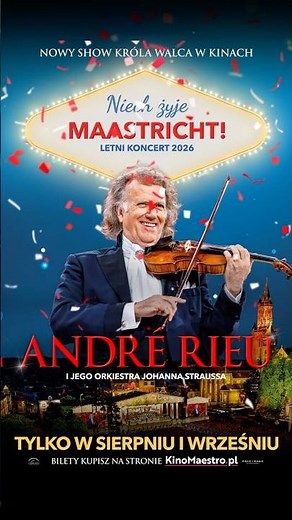ANDRÉ RIEU W KINIE • „Nad pięknym modrym Dunajem” • Zobacz nowy (2026) letni koncert Króla Walca!