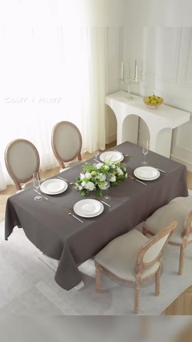 Amazon.com: Craft And Party Round Tablecloth, 90 Inch White Tablecloth, Polyester Fabric Washable Table Cloth for Home, Party, Wedding or Restaurant Use. : Home & Kitchen