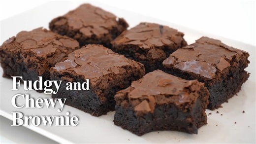 Fudgy And Chewy Brownie How to make a Fudgy And Chewy Brownie. Here's what you'll need: 1 cup dark chocolate chips (180g) 1/2 cup unsalted butter (110g) 1/2 cup granulated sugar (100g) 1/2 cup brown sugar (100g) 3 eggs (55-60 grams each with shell) 1 tsp vanilla extract (5ml) 1/2 tsp salt (2g) 1/2 cup all purpose flour (65g) 1/2 cup pure cocoa powder (50g) | Savor Easy