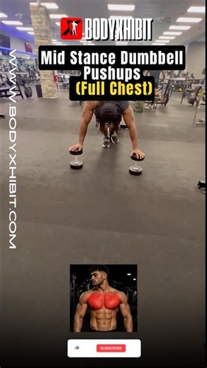 Build Your Entire Chest with One Exercise - Mid Stance Dumbbell Pushups