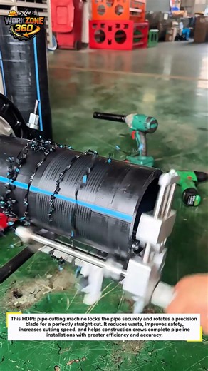Insane Pipe Cutting Machine #Construction #Engineering #ToolTok