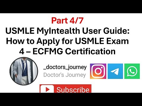 [USMLE] MyIntealth User Guide | ECFMG Certification | How to register for USMLE | Part 4/7